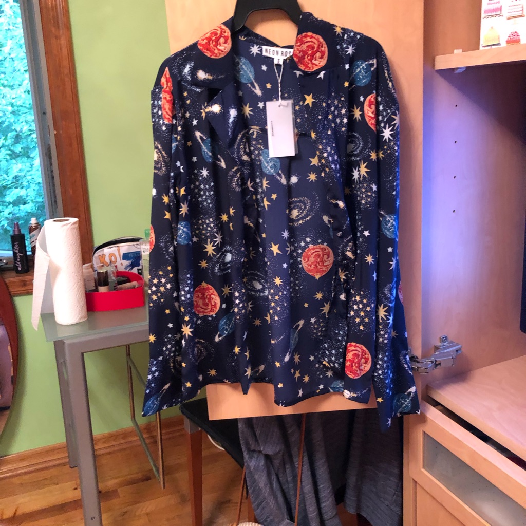 Cosmo Print Button Down